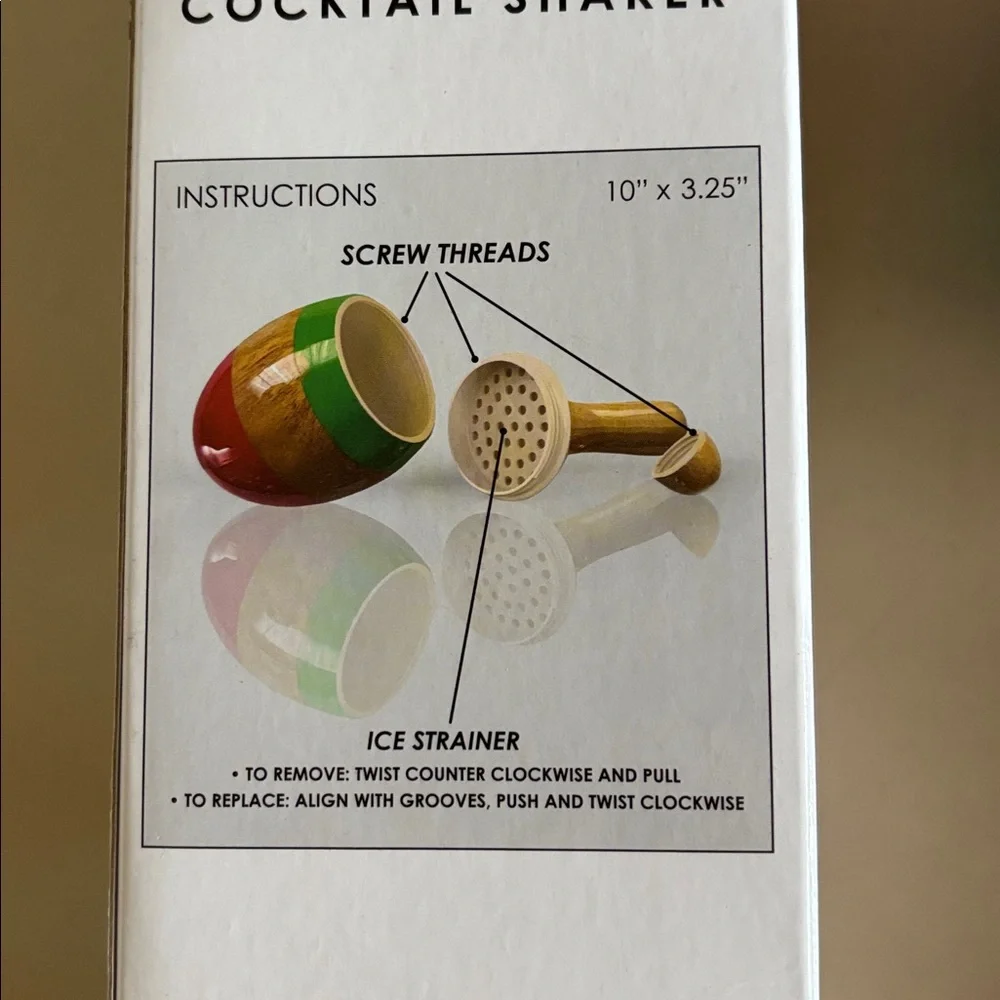 NWT Maraca Cocktail Shaker